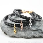 Pferdehaar Armband Harlekin silber, gold, roségold